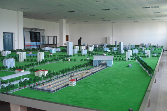 城市軌道沙盤地鐵輕軌車站運營模型